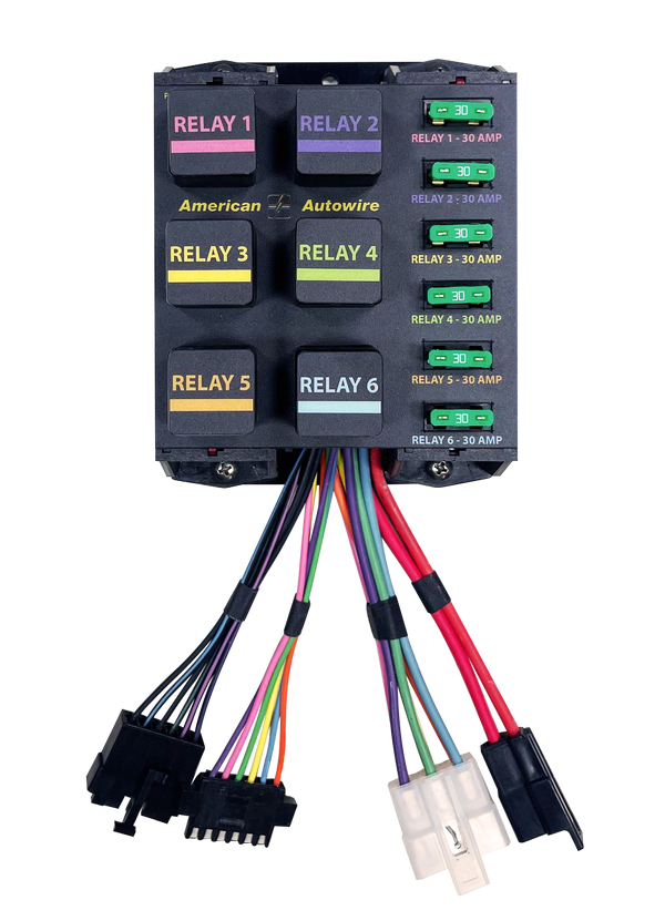 6 Position Banked Relay Panel American Autowire