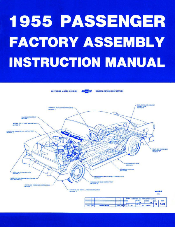 Factory Assembly Manual 55 Chevy Passenger American Autowire