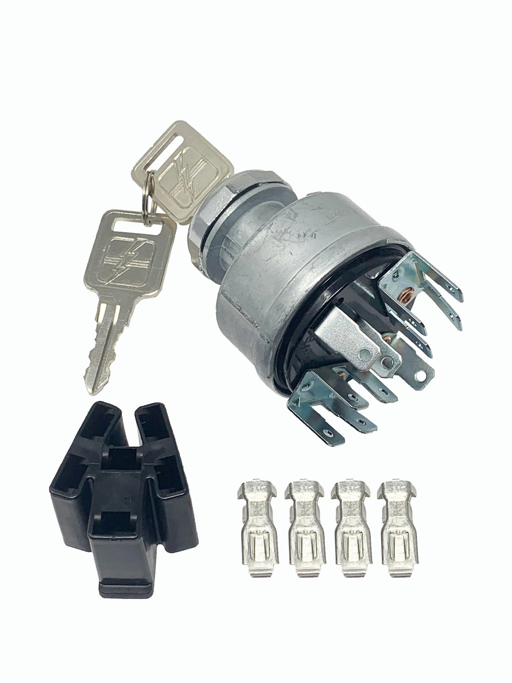 American Autowire Ignition Switch 4 Position with AAW Logo Key American Autowire Ignition Switch 4 Position with AAW Logo Key