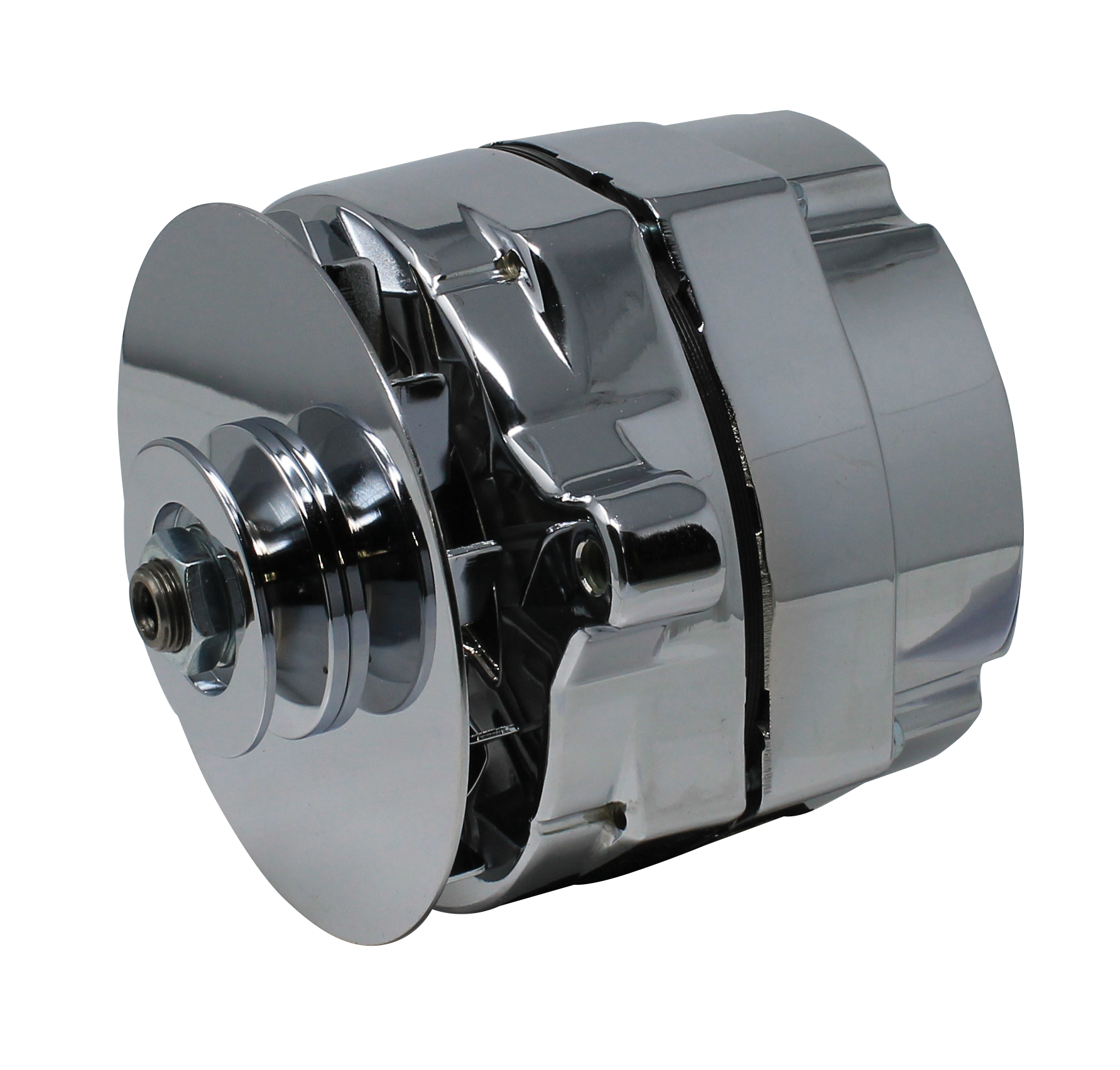 Tuff-Stuff GM Internally Regulated Alternator 100 Amp 1-Wire Chrome Tuff-Stuff GM Internally Regulated Alternator 100 Amp 1-Wire Chrome