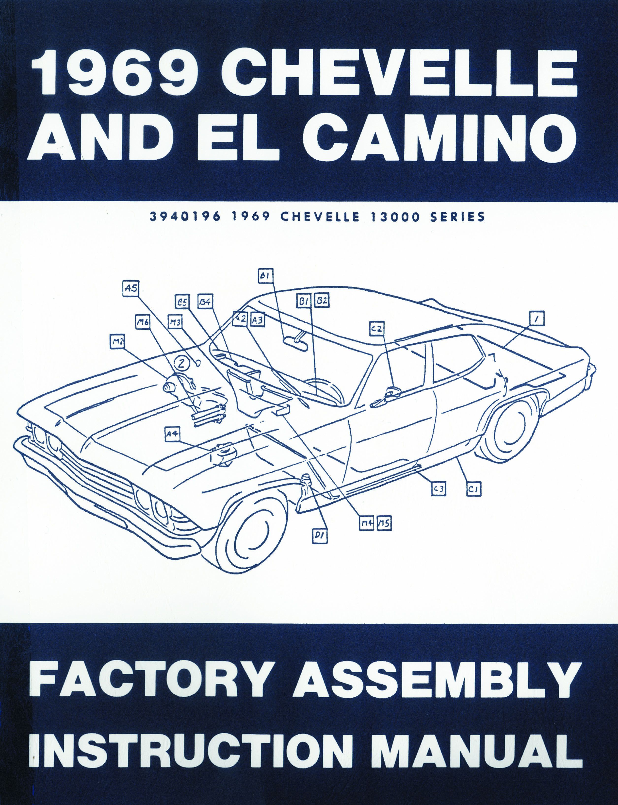 1965 Chevrolet Chevelle & El Camino Factory Assembly Manual Reprint - Malibu SS, Restoration Guide