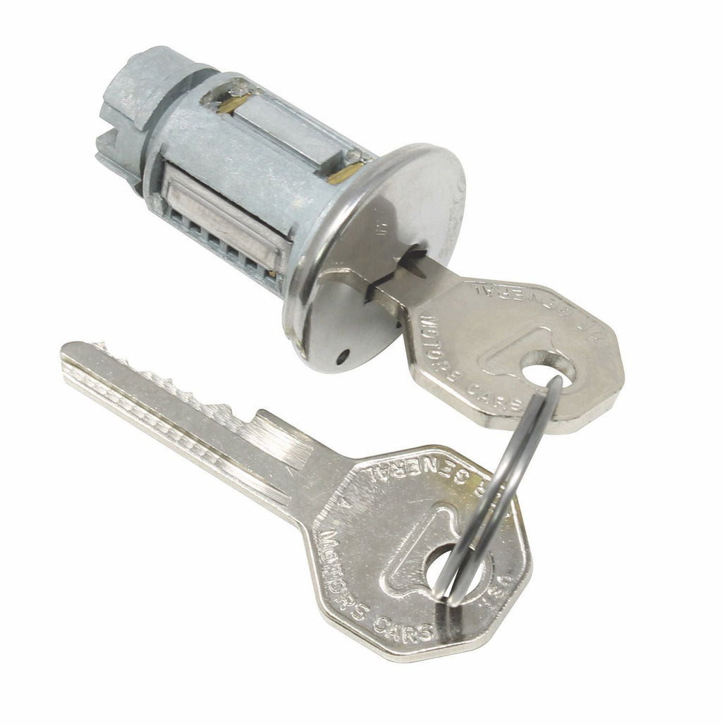 Ignition Switch Cylinder With Octagon GM-Style Keys For 1966-1967 Chevy Impala