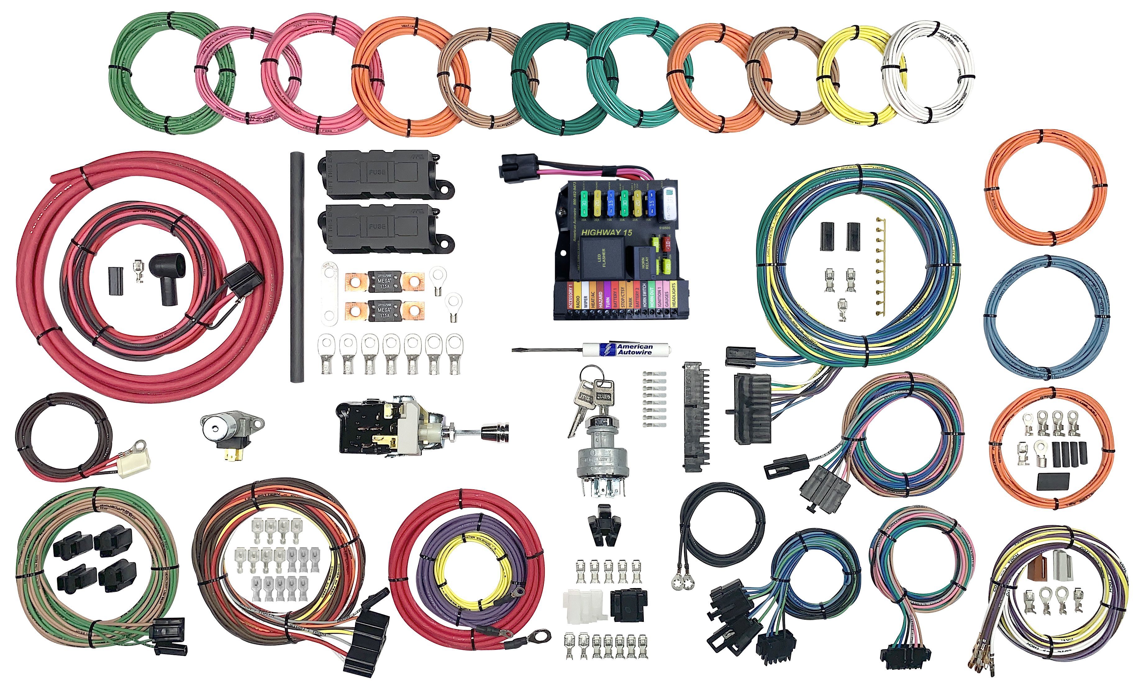 American Autowire Highway 15 Plus Universal Wiring System American Autowire Highway 15 Plus Universal Wiring System